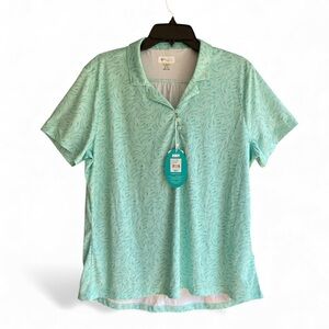 NWT Women's Greg Norman Play Dry Performance Polo Green Size XL